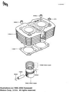 KZ1000 Cylinder / pistons