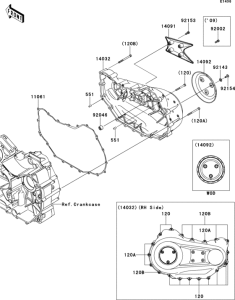 VN1700 Крышки двигателя правые