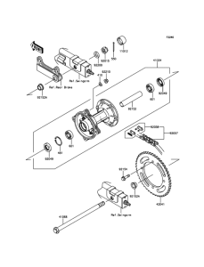  Задняя ступица колеса