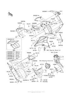 ZX1000 Cowling (Center)