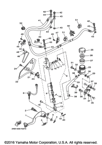 XT1200ZE Задний торм цилиндр