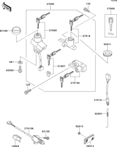 ER500 Замок зажигания