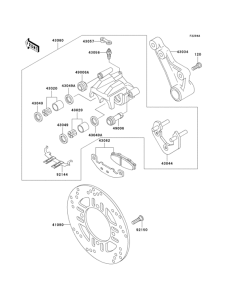 EX250 Rear brake(f18 / f19)