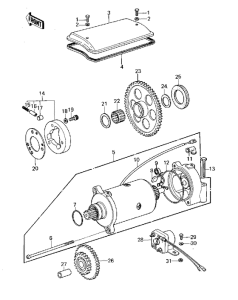 Starter motor / starter clutch