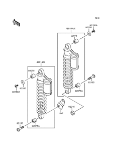 ZR1100 Подвеска  /  амортизатор
