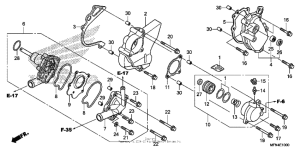 CB1000R Водяной насос