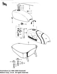 KT250 Fuel tank / seat