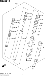 DL650X (ABS) Front Fork Damper (Dl650Al7 E28)