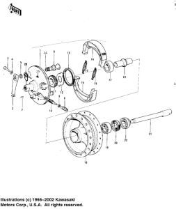  Front hub / brake