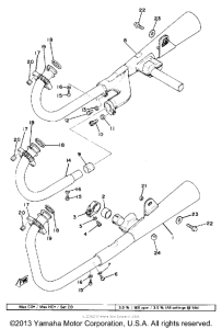XS850SH Выхлопная система