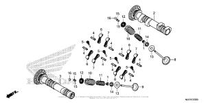  Camshaft + Valve (Fr.)