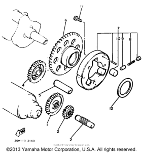 XVZ12DN Муфта стартера