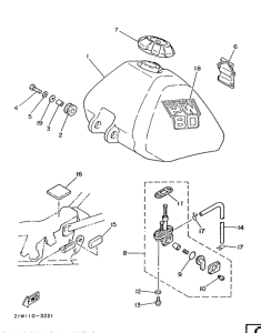 PW80 Топливный бак