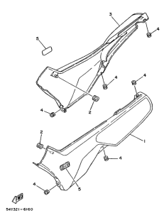 DT50MX Side cover  /  oil tank