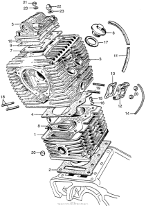 CA95 Цилиндр и головка цилиндра
