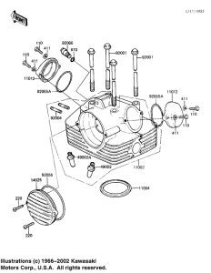KL250 Cylinder head / covers