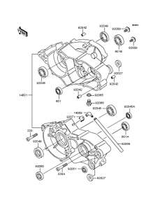 KX60 Картер двигателя
