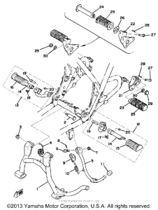 XS500C Stand - footrest