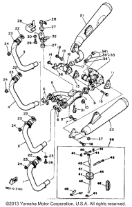 XJ650LK Выхлопная система