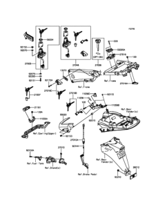ZX1400 Замок зажигания