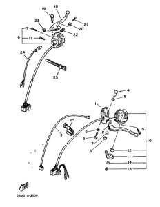 XV500 Handle switch. lever