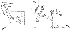 VT750C Подножка
