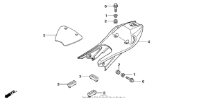 NSF100 Seat + rear cowl