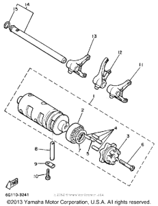 XJ700N Shift cam-fork