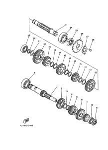 SR250 Мост ведущий комплект