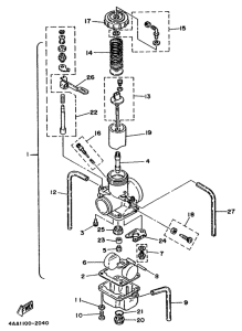 WR250Z Карбюратор