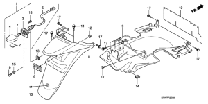 SH300 Заднее крыло