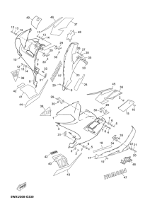 TZR50 Обтекатель 2