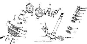 VT500C Vt500c steering stem 85-86