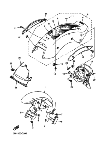 XVS1100 XVS1100T Крыло