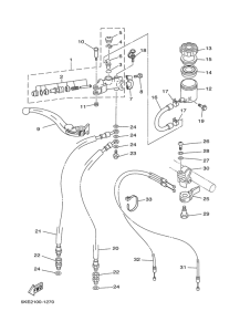 TZ250 Главный тормозной цилиндр