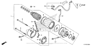 CMX250X Стартер