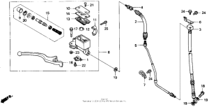  Передний главный тормозной цилиндр