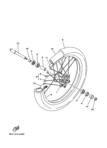  Переднее колесо