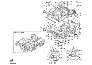 VMAX12 Картер двигателя