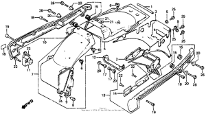 CB750SC Задний бампер