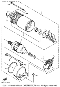 FZR600RK Стартер