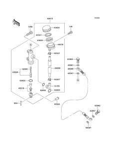 KZ1000 Задний тормозной цилиндр