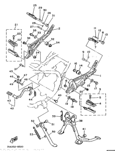RD350LC Soporte . apoyapie