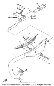 TY250A Выхлопная система