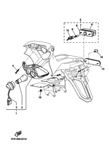 MT03 Taillight unit ass`y