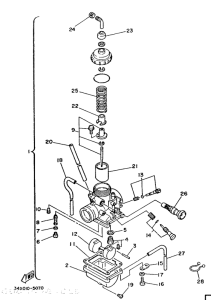 DT125LC Карбюратор