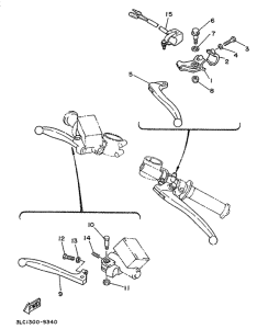 TZ250 Handle switch. lever