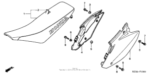 CR125R Сиденье