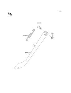 BN125 Подножка