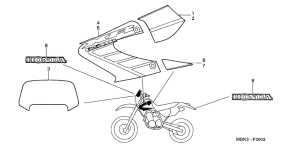 XR650R Наклейка